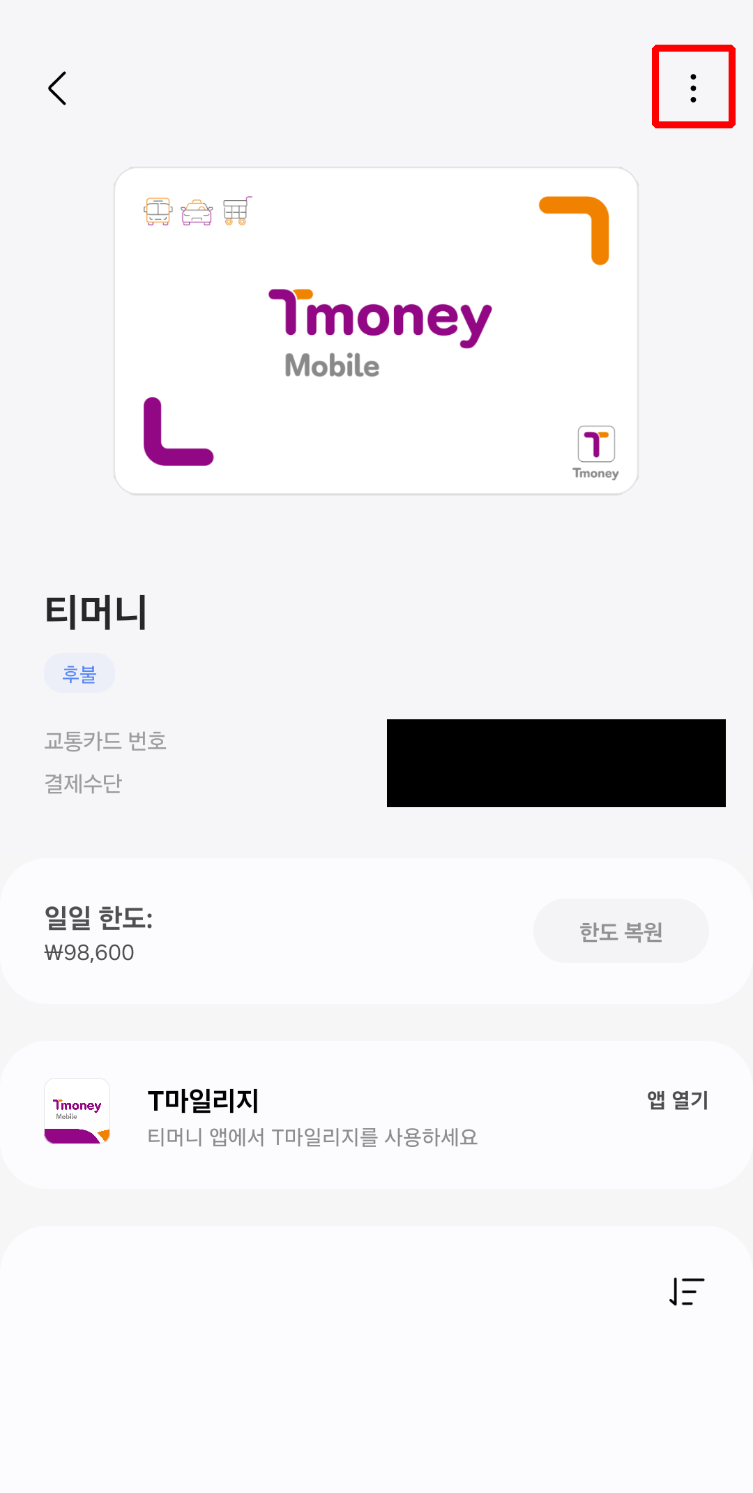 삼성페이 교통카드